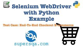 Selenium Python Example For Beginners - End-to-End Checkout E-Commerce