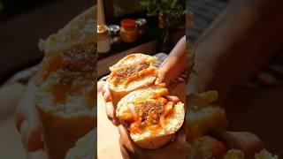 Veg Kebab Bun Roll #shorts #ytshortsindia #youtubeshorts