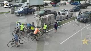 Champs! Papers at Houston Chronicle Parking Lot Day After