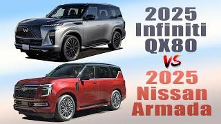 2025 Infiniti QX80 vs 2025 Nissan Armada - Similarities And Differences