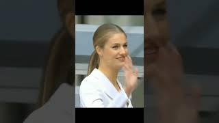 Princess Leonor's constitutional oath. she's so stunning! #princessleonor #infanta_sofía