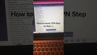 How to create a cpn step by step - video tutorial