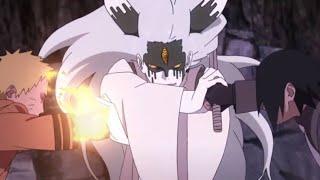 MELHOR LUTA ! Naruto e Sasuke vs Momoshiki ! 5 Kages vs Otsutsuki | Boruto ep 64 legendado