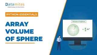 Calculate Volume of Sphere using Numpy - Python Tutorial