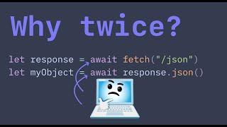 Why does JavaScript's fetch make me wait TWICE?