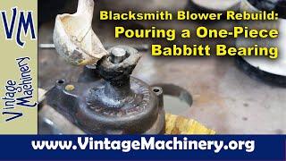 New One-Piece Babbitt Bearing for a Blacksmith Blower