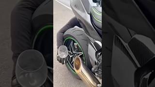 NINJA ZX10R VS NINJA H'2  #kawasaki #zx10r #ninjah2 #bikeshorts #superbike #bikelife #shorts