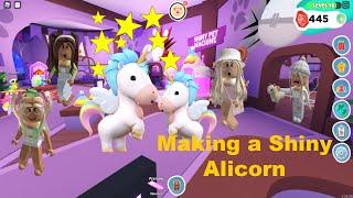 Overlook Bay making shiny alicorn pet and mailing it to the birthday girl!!!