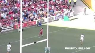 Quade Cooper's crosskick from behind tryline vs the Cheetahs