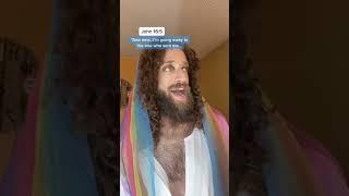 Jesus Contradicted himself? | John verse discussed by Gay Jesus #shorts #deconstruction