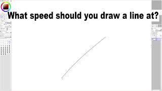 What speed should you draw a line at?