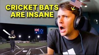 American reacts to CRICKET bat vs BASEBALL bat