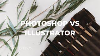 Photoshop VS Illustrator Design | Analog Art to Vector or Raster Design