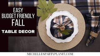 Easy Budget Friendly Fall Decor Ideas - Dollar Tree DIY - Craft with Me