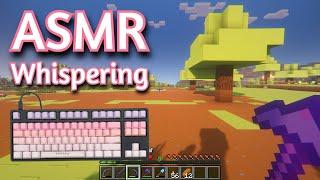 ASMR Gaming | MINECRAFT SURVIVAL WHISPERING (129) Keyboard + Mouse Sounds