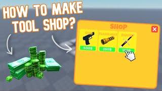 How to Make TOOL SHOP? | Roblox Studio Tutorial