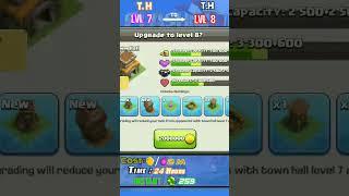 UPGRADE Town Hall to Lvl 8 || Clash Of Clans (COC)