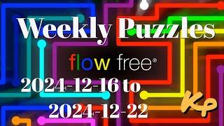 Flow Free - Weekly Puzzles - Interval Challenge - 2024-12-16 to 22 - December 16th to 22nd 2024