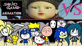 Anime Characters Play Squid Game