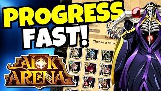 FAST PROGRESS TIPS 2021!!! [AFK ARENA]