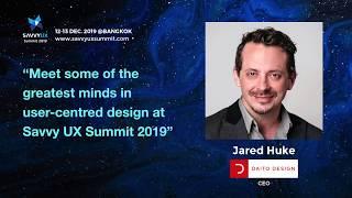 Join Jared Huke at Savvy UX Summit 2019!