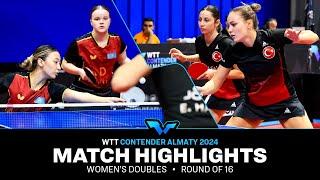 Bakhyt/Romanovskaya vs Harac/Yilmaz | WD R16 | WTT Contender Almaty 2024