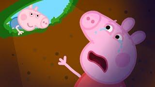 Peppa can't get out of this pit!