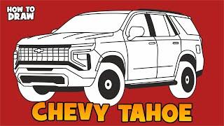 How to draw Chevy Tahoe 2025