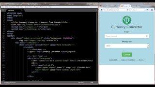 Design A Currency Converter Using Bootstrap & PHP - Part A