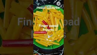 Finger papad Fryums #Shorts#Short video#Cooking tips#Nibedita's Cooking Corner