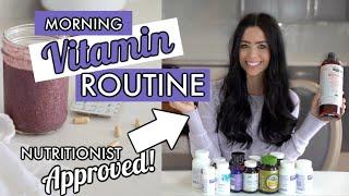 MORNING VITAMIN ROUTINE | Vitamins for Optimal Health & Less Stress