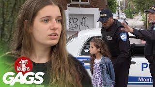 Little Girl Arrested for Selling Lemonade Prank - Just For Laughs Gags