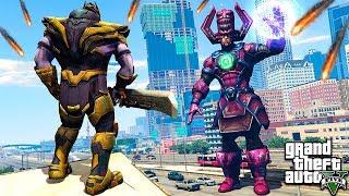 ТАНОС ПРОТИВ ГАЛАКТУСА В ГТА 5 МОДЫ! THANOS VS GALACTUS ОБЗОР МОДА ВИДЕО ИГРЫ GTA 5 MODS