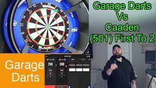 Garage Darts vs Caden On Target Omni Auto Scoring System With First Ton80 In Online Game Play