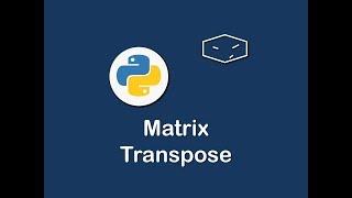 matrix transpose in python 