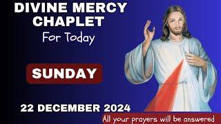 DAILY DIVINE MERCY CHAPLET | SUNDAY 22 DECEMBER 2024