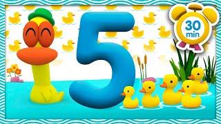 FIVE LITTLE DUCKS  [ 30 minutes ] | Nursery Rhymes & Baby Songs - Pocoyo