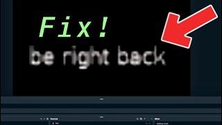 Streamlabs OBS How to Fix Bad Quality Text Message