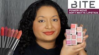 Bite Beauty Power Move Soft Matte Lipsticks Review & Swatches