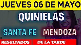 Resultados Quinielas Vespertinas de Santa Fe y Mendoza, Jueves 6 de Mayo