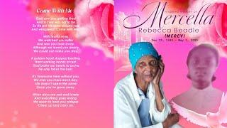 Celebrating the Life of Mercella Beadle nee Harvey (Mercy).