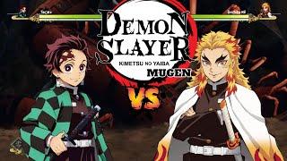 Tanjiro kamado Vs Kyojuro Rengoku | Demon Slayer Mugen