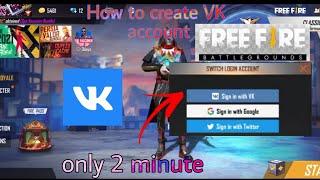 how to create vk account in free fire | vk account kaise banaye