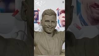 How to Make a Clay Sculpture of Football Player Messi | Messi Sculpture Making Process #Messi Idol