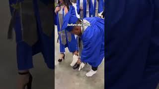 Breaking out the Moonwalk during Graduation  
