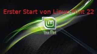 erster Start von Linux Mint 22