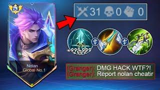 30 KILLS! NOLAN NEW BROKEN BRUTAL ONE SHOT BUILD IN SOLO RANKED 2025! (WTF DMG!) - MLBB