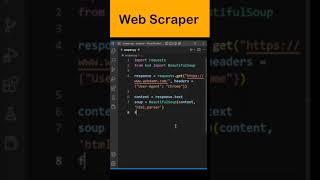 Can you make a Web Scraper?? #shorts #python #coding #programming