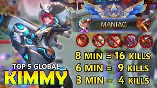 16 KILLS UNDER 8 MINUTES &  MANIAC!!KIMMY BEST BUILD 2020-TOP GLOBAL KIMMY 2020