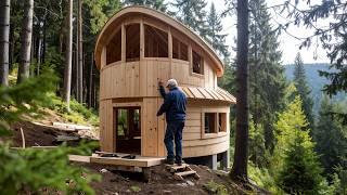 A Man Wants to Live in the Forest. He Built a House in the Mountains